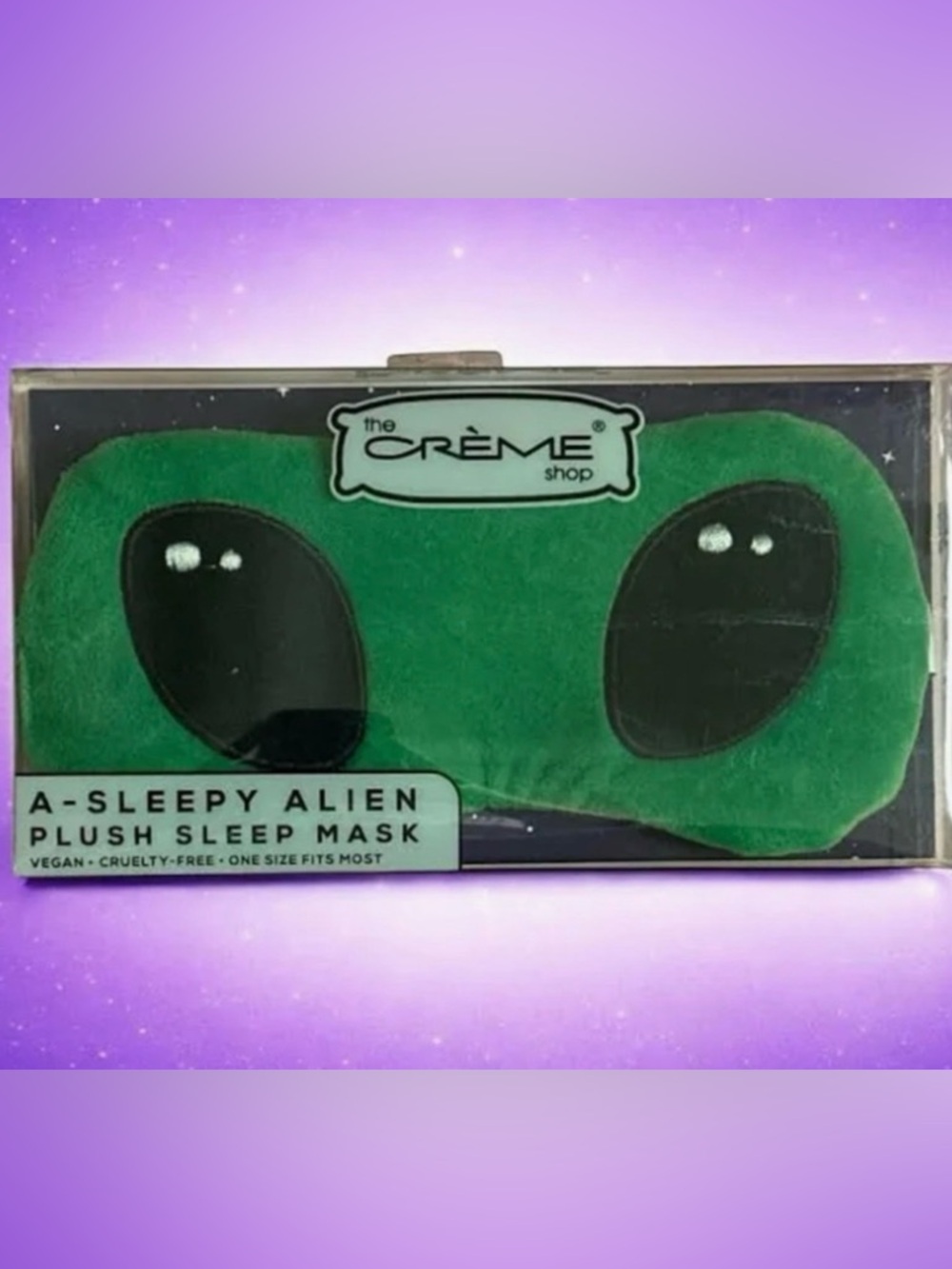 The Crème Shop A-Sleepy Alien Plush Sleep Mask - Green